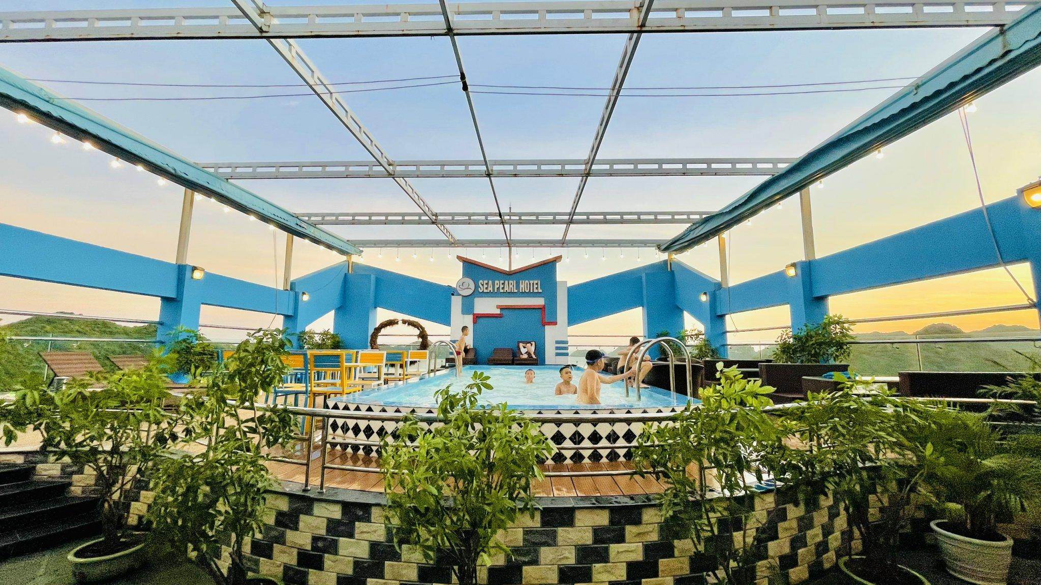 Sea Pearl Cat Ba Hotel Dong Khe Sau Kültér fotó